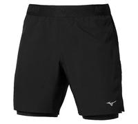Mizuno Core 5,5in 2in1 Short de running Hommes - noir, Taille S