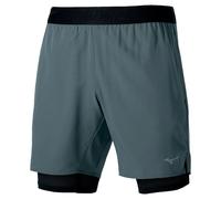 Mizuno Short 2 en 1 Core 7,5 pouces Gris Taille M