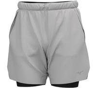 Mizuno Core 7.5 Inch 2 In 1 Shorts Gris S Homme