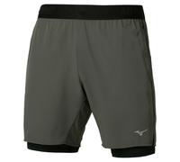 Mizuno Short Core 7" 2 en 1 Vert S
