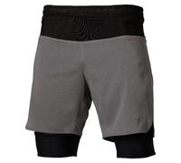 Short 2 en 1 Mizuno Gris XL