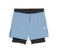 Puma Short de running Dreamrun dryCELL 2 en 1 5" Bleu M Homme