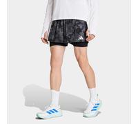 Short 2 en 1 running, Adidas ADI365 noir L