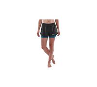 Short 2 en 1 skins series 3 x fit noir bleu femme