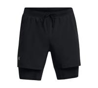 Under Armour – Short Launch 5 Inch 2-in-1 Homme – Ultra-léger, Respirant, Noir Taille L