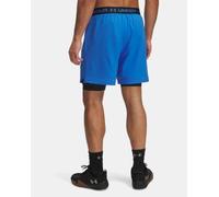 Short 2 En 1 Under Armour Vanish Woven Pour Homme Bleu Atlantis / Noir Xl