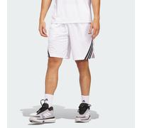 adidas Homme Legends 3-Stripes Basketball Shorts, White/Black, M 5 inch