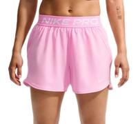 Short 3" femme Nike Pro Dri-FIT Mid-Rise Brief-Lined Rose XS Female