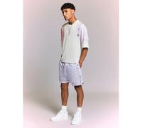 Short à enfiler imprimé cachemire avec ourlet incurvé et motif floral, taille avec cordon de serrage, décontracté pour l'été L,M,S,XL,XSgraphique,Plantes,Coutume populaireTissu tricoté