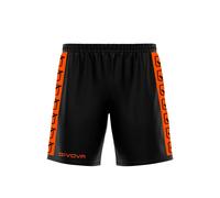 Short à poly bande Givova Orange S