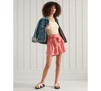 Superdry Desert Paperbag Shorts Rose L Femme