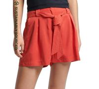 Superdry Vintage Paper Bag Shorts Rouge M Femme