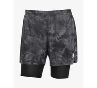 adidas Homme Own The Run Spray Dye 2in1 Short, Grey Four/Black, XL