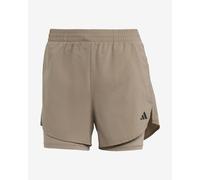 Short adidas AEROREADY Made for Training Minimal Two-in-One marron noir femme - XS
