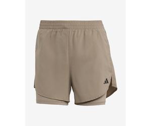Short adidas AEROREADY Made for Training Minimal Two-in-One marron noir femme - XS