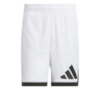 adidas Herren Basketball Badge of Sport Short, White/Black, L 9 inch