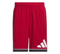 Adidas Short de basketball Badge of Sport Team Power rouge/noir Taille S 18 cm
