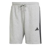 Adidas Short homme Essential 3-bandes French Terry – Gris moyen chiné/Noir – Taille L
