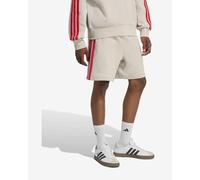 Short adidas Essentials French Terry 3 bandes beige rouge - S