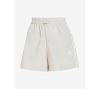 Short adidas Essentials Lifestyle Woven 3 bandes blanc beige femme - M