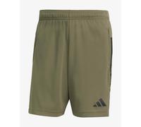Short adidas Essentials Seasonal 3 bandes vert kaki noir - M