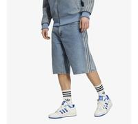 Adidas Originals Short En Jean Firebird Adicolor Mid-rise Straight Leg