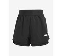 Short adidas Hyperglam Woven noir pur blanc femme - XS
