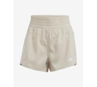 Short adidas Pacer Training Woven High-Rise 3S beige clair femme - XL