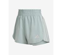 Short adidas Pacer Workout Woven taille haute vert noir femme - L