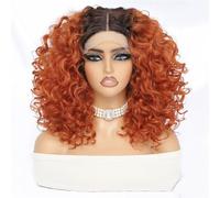 Short Afro Kinky Curly Perruque Synthétique Dentelle Avant Perruques Pour Femmes Noir Sans Colle Femelle Résistant à la Chaleur Cheveux Naturels