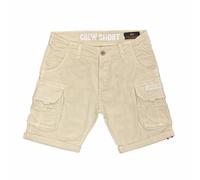 Alpha Industries Crew Shorts Blanc 33 Homme