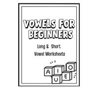 Short and Long Vowel Workbook for Kids: Fun Phonics Practice for Early Readers: Learn to Read and Write Vowel Sounds with Tracing, Matching, Coloring, ... Activities for Kindergarten & 1st Grade