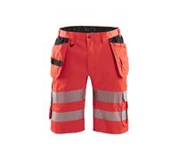 Short haute-visibilité stretch rouge fluo 15861811