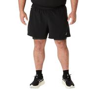ASICS Road 2in1 5in Short de running Hommes-noir, gris foncé, Taille XL