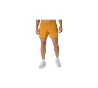 Short asics core 5in orange homme