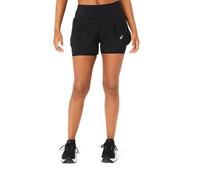 Short Asics Road 2-N-1 3,5IN Noir Femme, Taille XS.