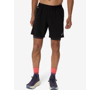 Short ASICS Road 2in1 7inch noir - XL