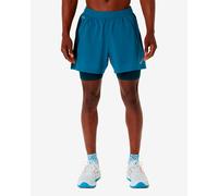 Short ASICS Road 2N1 5 bleu indigo - L