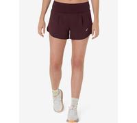 Short ASICS Road 3.5 In bordeaux femme - S