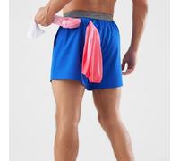 Short athlétique à séchage rapide léger et respirant avec boucle pour serviette et taille élastique pour fitness, jogging, usage quotidien, gris clair, taille XXL (XL bleu)