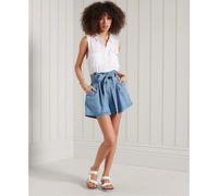 Superdry Desert Paperbag Shorts Bleu 2XS Femme