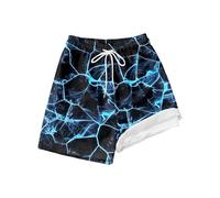 Short Baggy Garcon Ample Mode Maillot de Bain Tendance pour garçon avec Doublure de Compression et Short de Bain Extensible