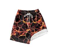 Short Baggy Garcon Ample Mode Maillot de Bain Tendance pour garçon avec Doublure de Compression et Short de Bain Extensible