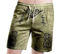 Short Baggy Homme,Short décontracté pour Homme pour l'été Short Confortable et élégant sur Le thème du Festival de la bière Parfait pour Un Usage Quotidien Idéal pour Les Loisirs et Les Sorties