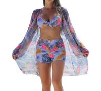 Short Bain Femme Nouveau Maillot de Bain Fendu pour Femme,Maillot de Bikini Sexy