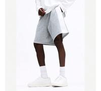 Short bermuda décontracté en polaire brossée avec taille élastique pour homme. Vêtement de détente casual pour le printemps et l'été L,M,S,XL,XSBlocs de couleur,LettresTissu tricoté