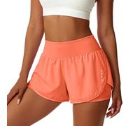 Short Bermuda Femme, Short de Yoga élégant à Jambes Larges et Taille Haute pour Femme, avec Ceinture élastique, idéal pour Le Fitness et Le Tennis.