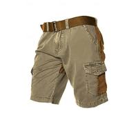 Short Bermuda Homme Cargo, Short Travail Leger Pantacourt Jeans Homme Short De Plage Respirant Short Sudation Grande Taille Short De Randonnée Multi-Poches Shorts De Trekking Confortable