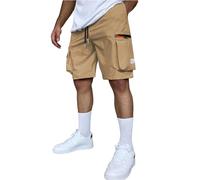 Short Bermuda Homme Outdoor Sport Cargo Short Respirant Séchage Rapide Shorts Elastique Grande Taille Décontracté Bermudas Training Jogging Running Pantalon avec Multi Poches Confortable Pantacourt