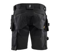 Short Blaklader noir 1752 stretch 2D avec poches flottantes artisan 175218329900 40